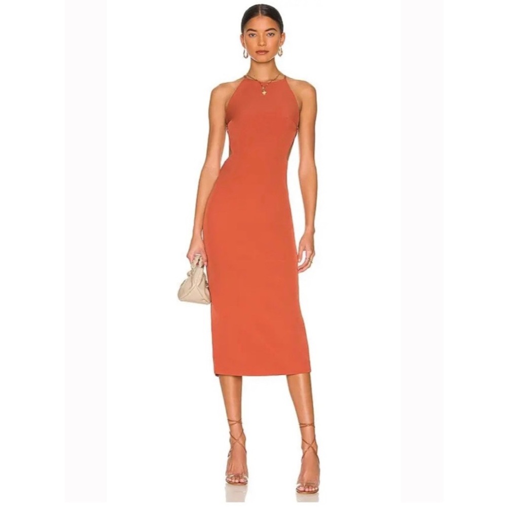 NWT Bardot Ramona Midi Dress Rust